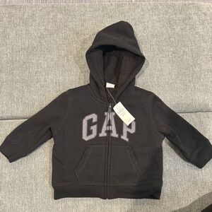Baby Gap Sherpa lined zipper up hoodie *NWT